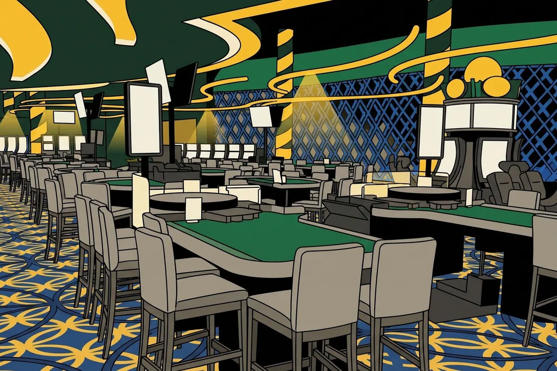Table games area at Grand Villa Casino
